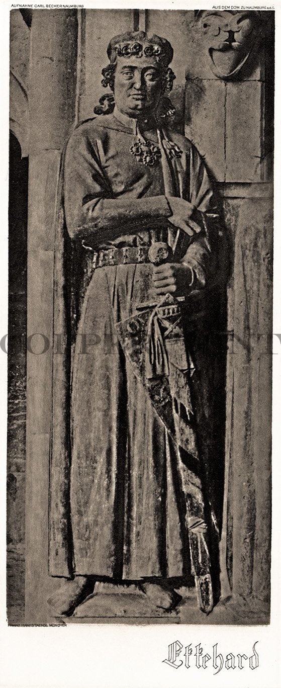 Stifterfigur am Naumburger Dom Kunstdruck Tiefdruck