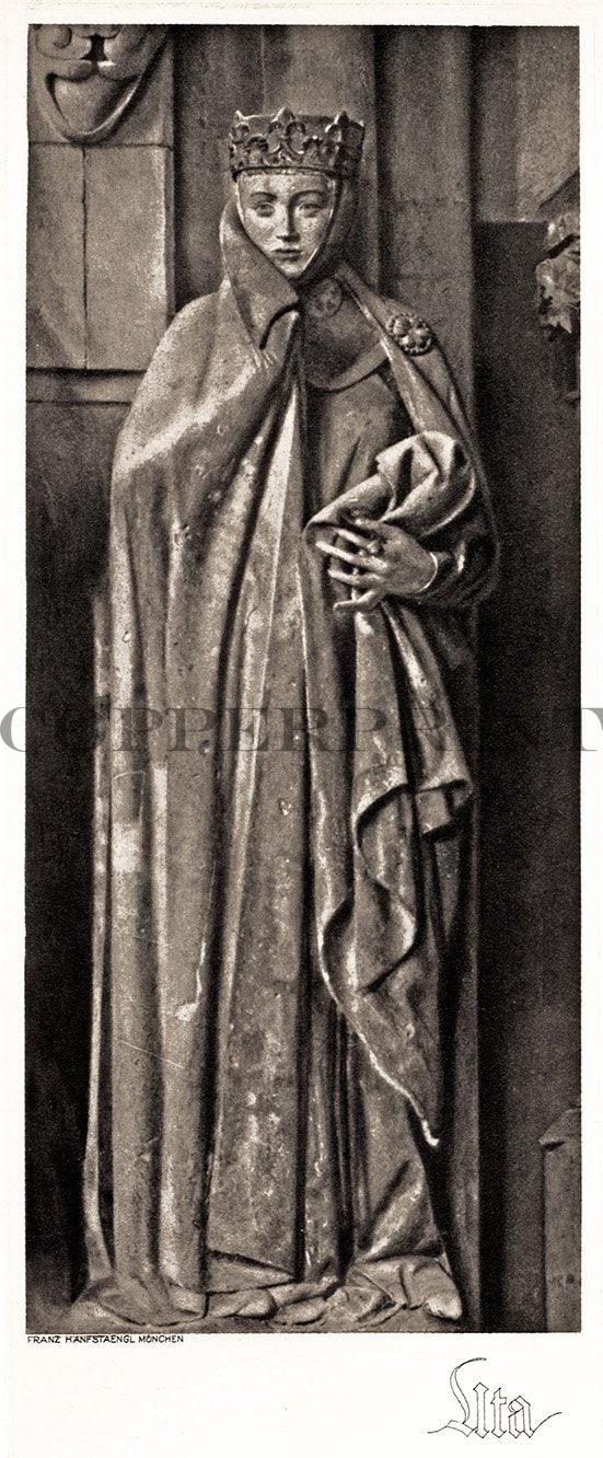 Stifterfigur am Naumburger Dom Kunstdruck Tiefdruck