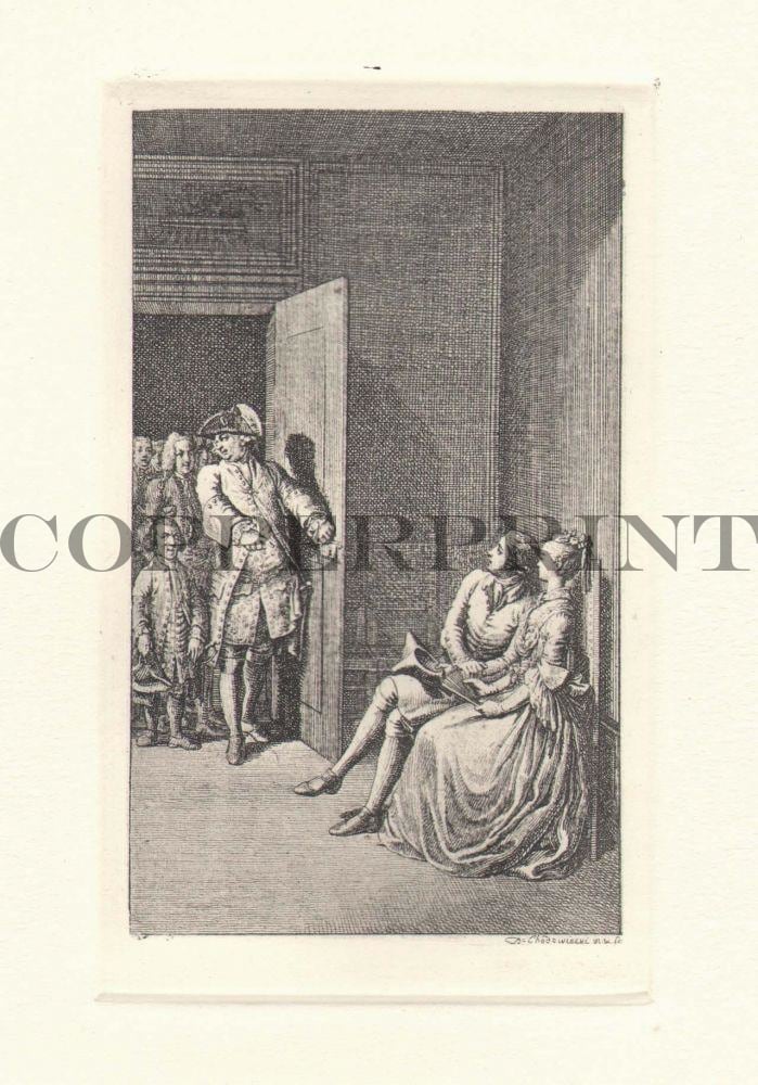 Leute im Raum Kunstdruck Tiefdruck