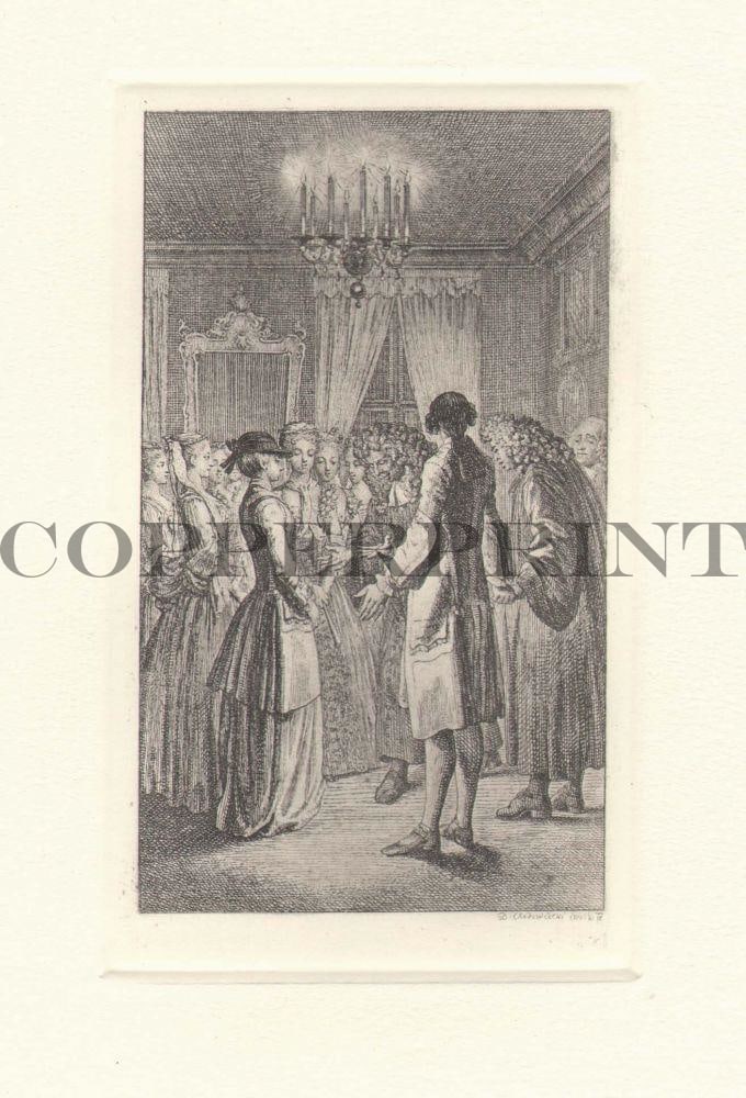 Leute beim Ball Kunstdruck Tiefdruck