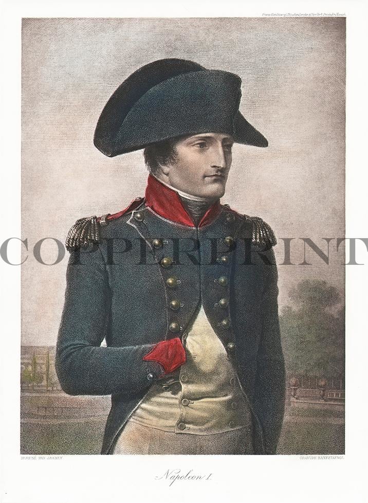 Napoleon in Uniform Kunstdruck Tiefdruck