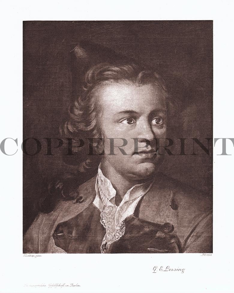 Portrait von Gotthold Ephraim Lessing Kunstdruck Tiefdruck