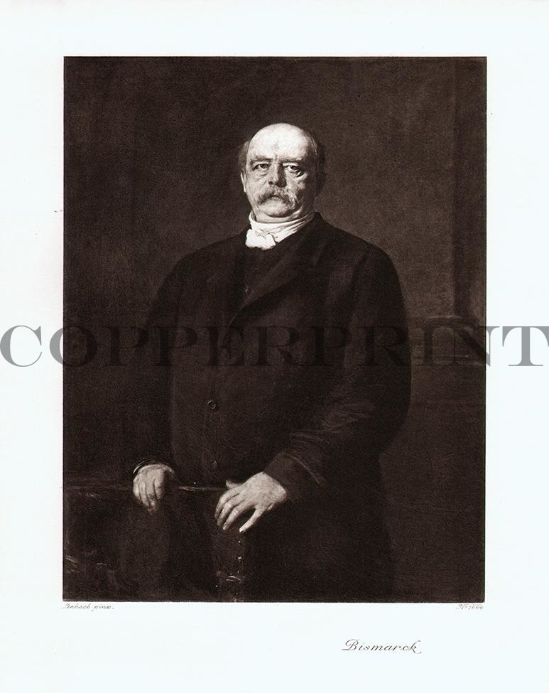 Portrait von Otto von Bismarck Kunstdruck Tiefdruck