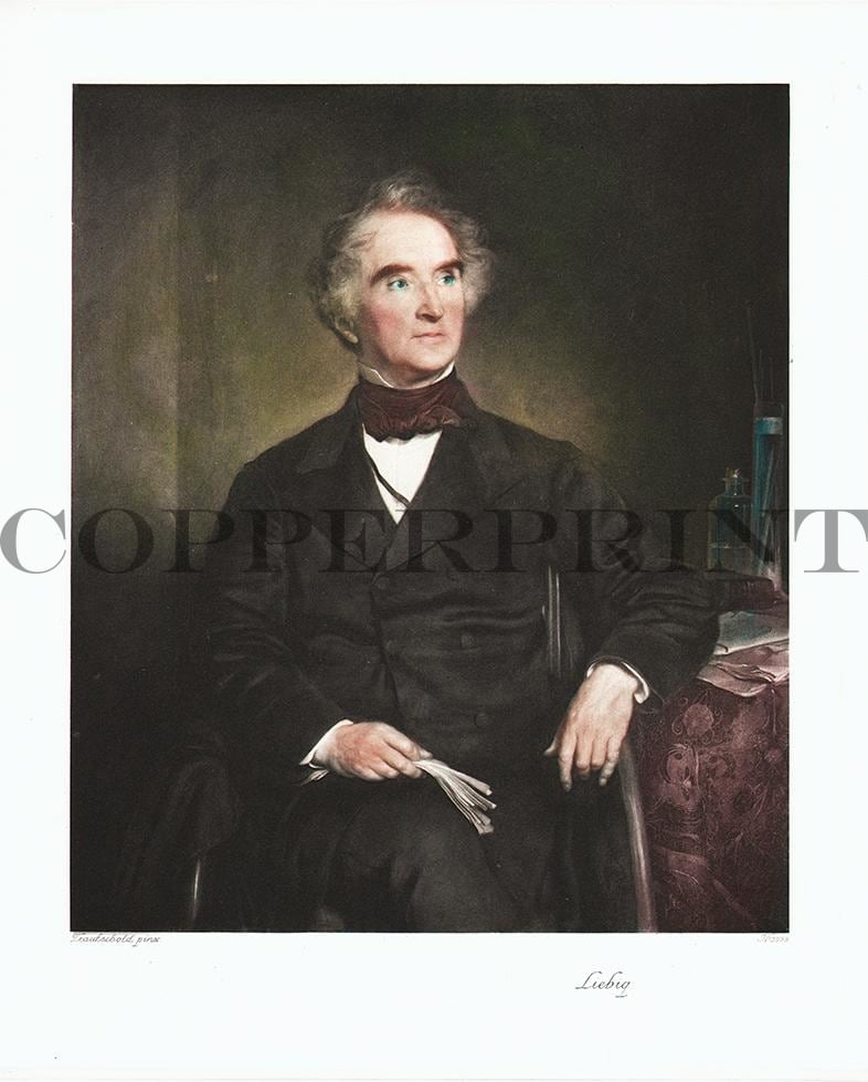 Portrait von Justus von Liebig Kunstdruck Tiefdruck