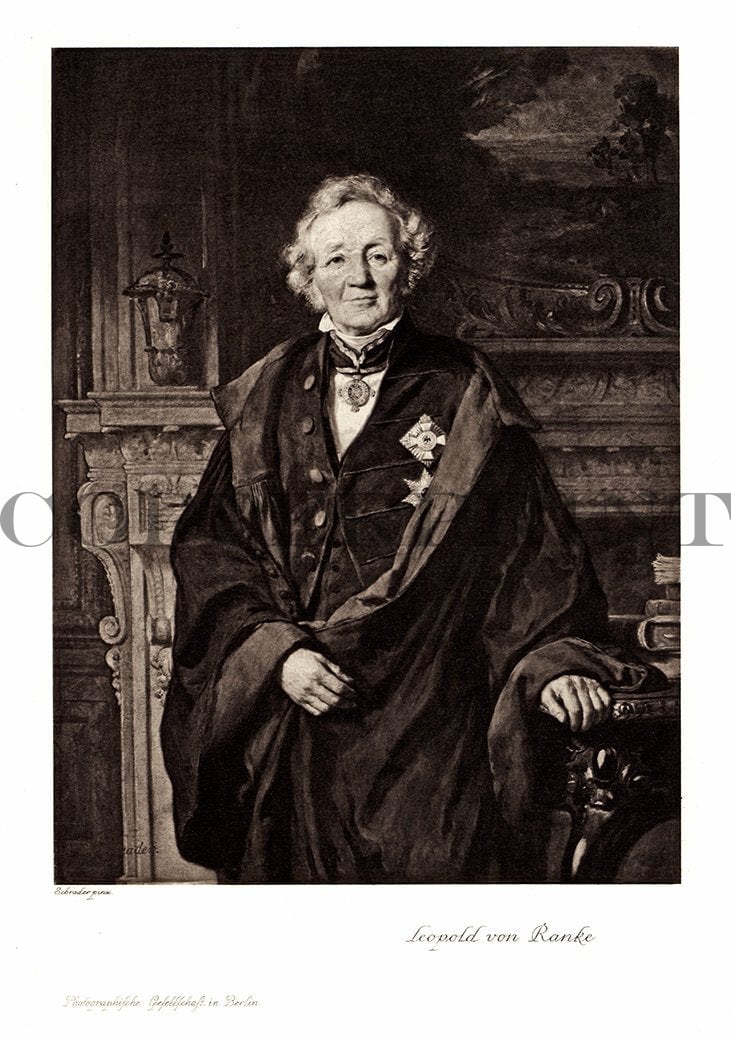 Portrait von Leopold von Ranke Kunstdruck Tiefdruck