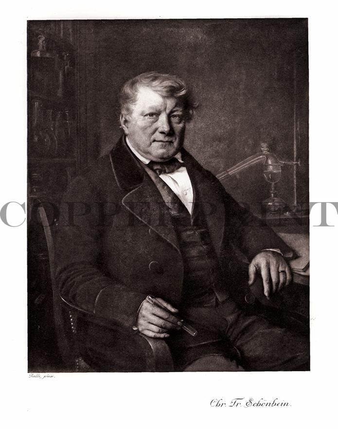 Portrait von Schönbein Kunstdruck Tiefdruck