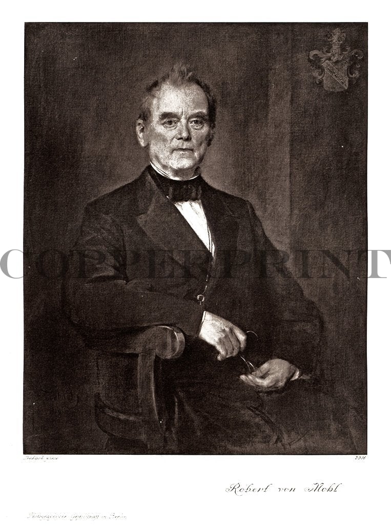 Portrait von Robert von Mohl Kunstdruck Tiefdruck