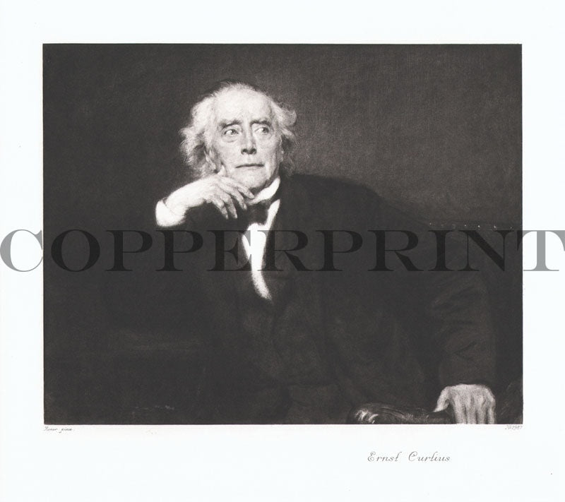 Portrait von Ernst Curtius Kunstdruck Tiefdruck