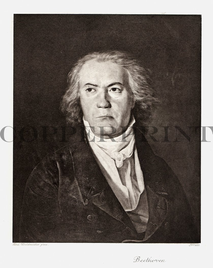 Portrait von Ludwig van Beethoven Kunstdruck Tiefdruck