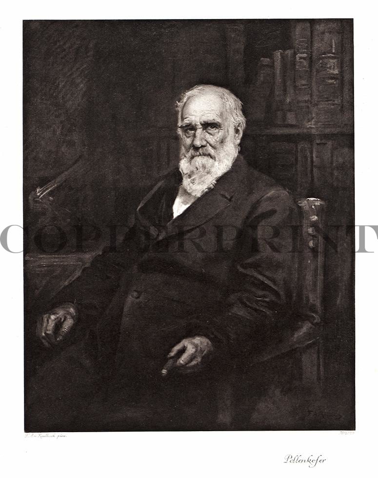 Portrait von Pettenkofer Kunstdruck Tiefdruck