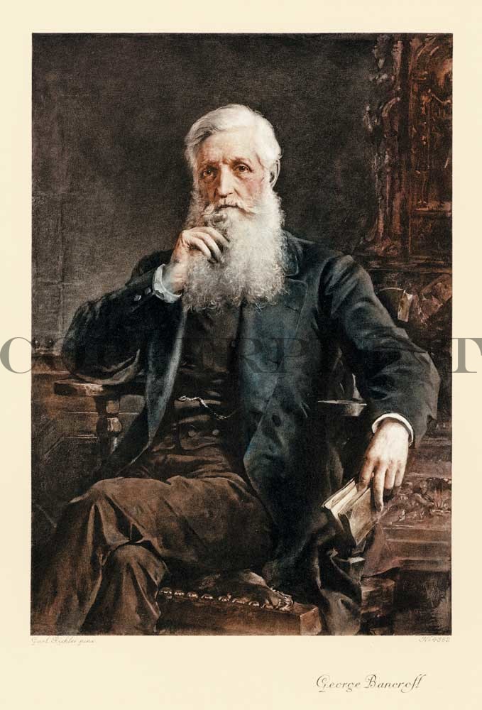 Portrait von George Bancroft Kunstdruck Tiefdruck