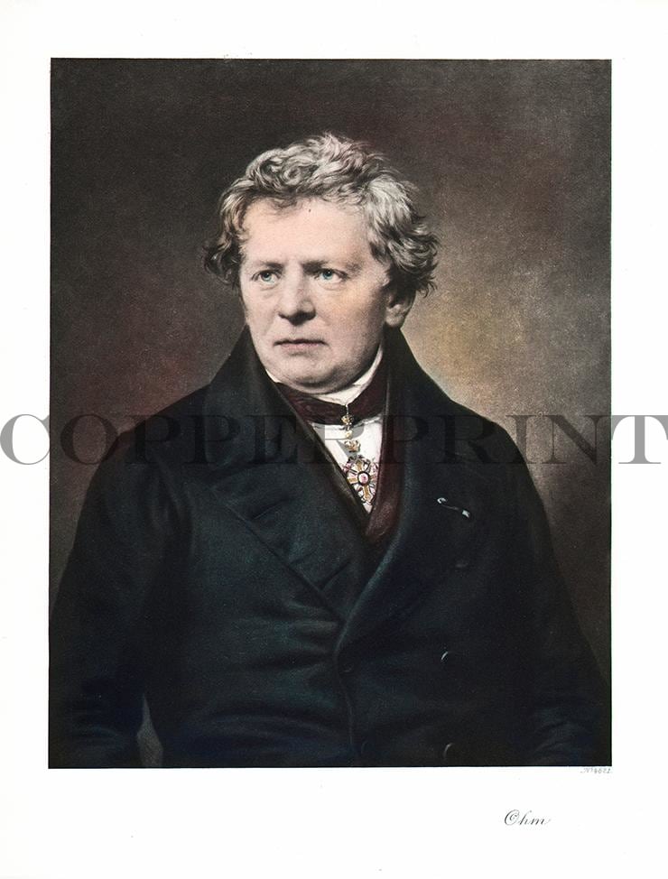 Portrait von Georg Simon Ohm Kunstdruck Tiefdruck