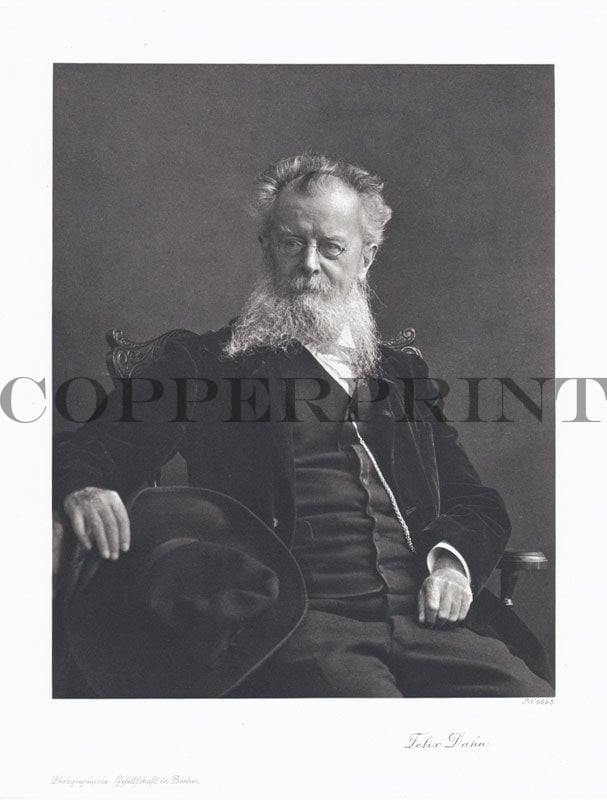 Portrait Von Felix Dahn Kunstdruck Tiefdruck