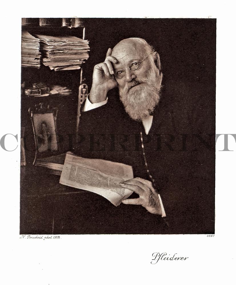 Portrait von Pfleiderer Kunstdruck Tiefdruck