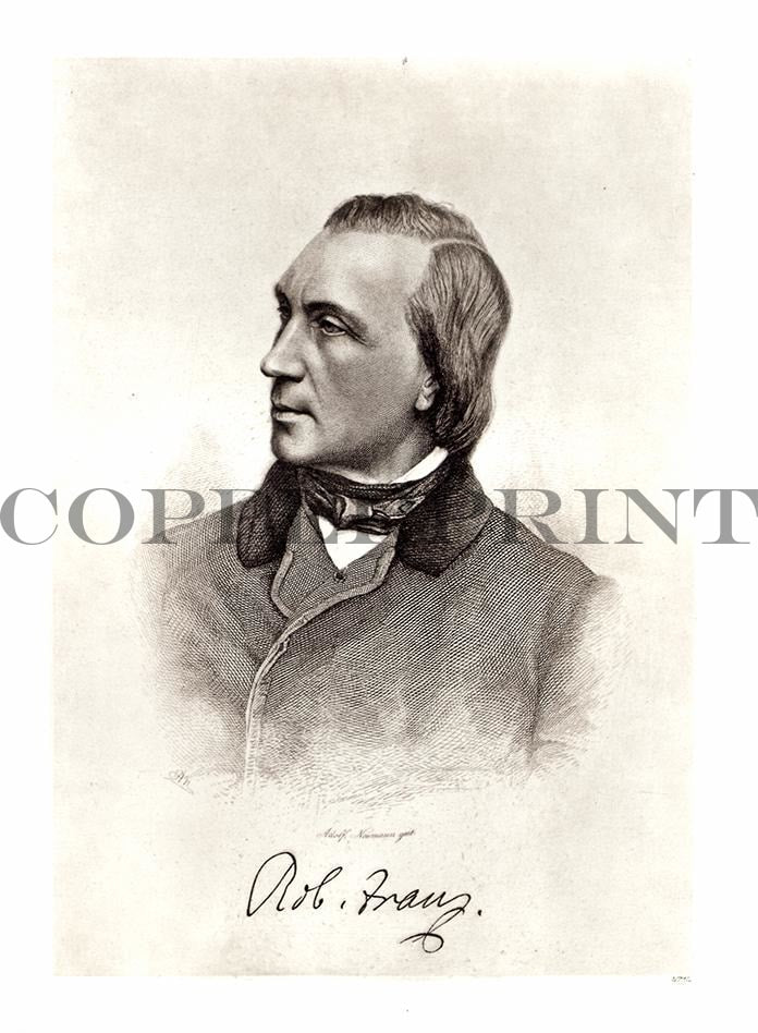 Portrait von Rob. Franz Kunstdruck Tiefdruck
