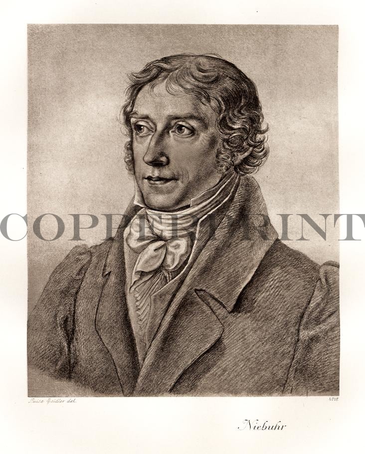 Portrait von Niebuhr Kunstdruck Tiefdruck