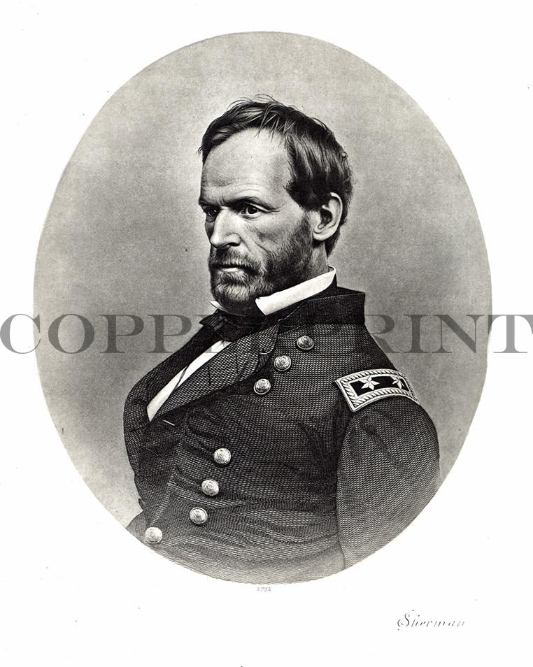 Portrait von Sherman Kunstdruck Tiefdruck