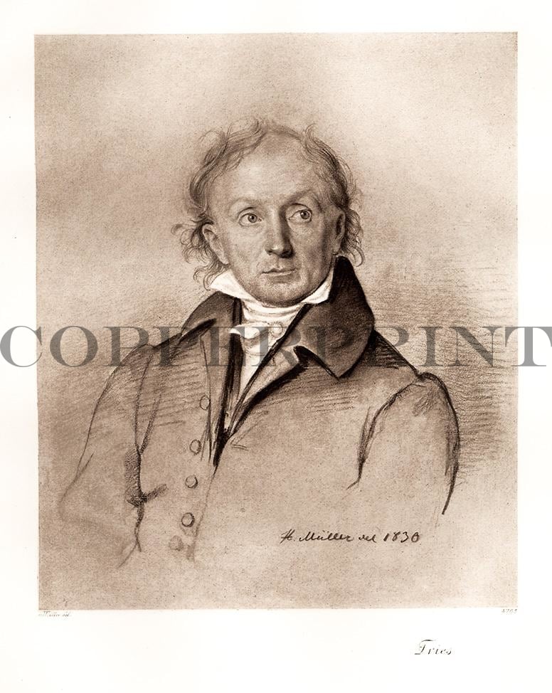 Portrait von Fries Kunstdruck Tiefdruck