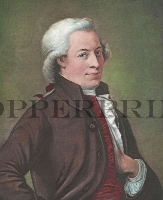 Portrait Wolfgang Amadeus Mozart - Kunstkarte