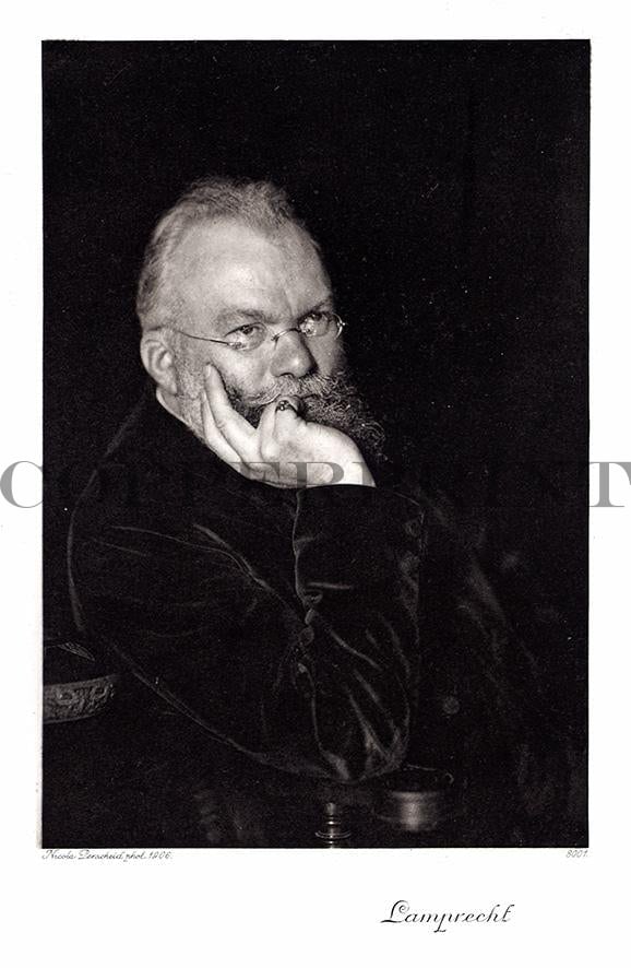 Portrait von Lamprecht Kunstdruck Tiefdruck