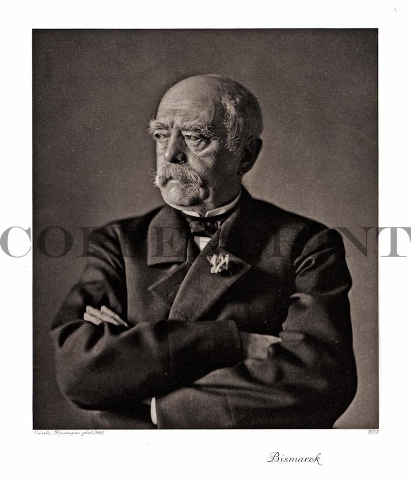 Portrait von Otto von Bismarck Kunstdruck Tiefdruck