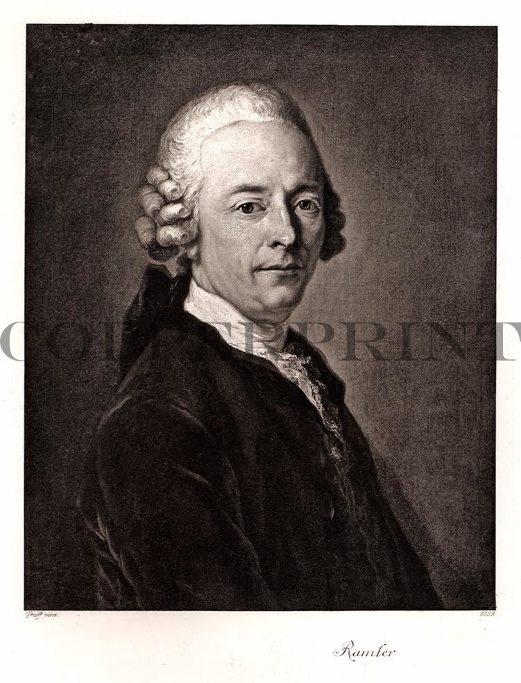 Portrait von Ramler Kunstdruck Tiefdruck