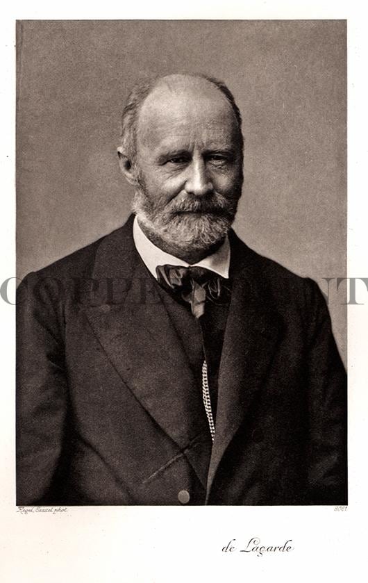 de Lagarde, Portrait, Mann