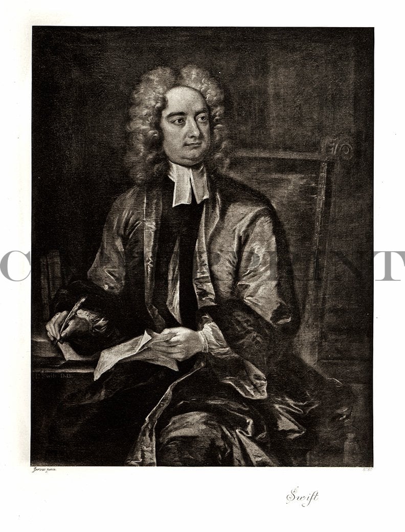 Portrait von Swift Kunstdruck Tiefdruck