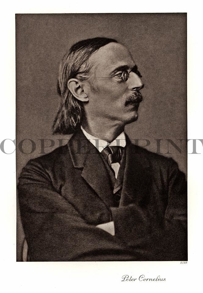Portrait von Peter Cornelius Kunstdruck Tiefdruck