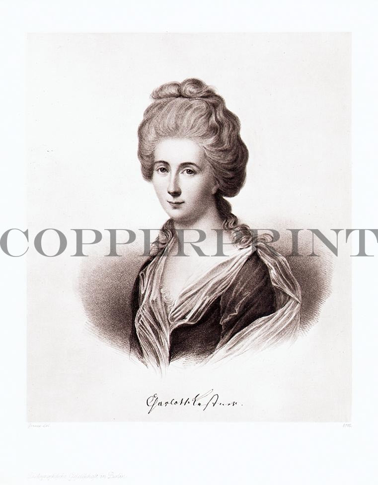 Portrait von Charlotte Buff Kunstdruck Tiefdruck