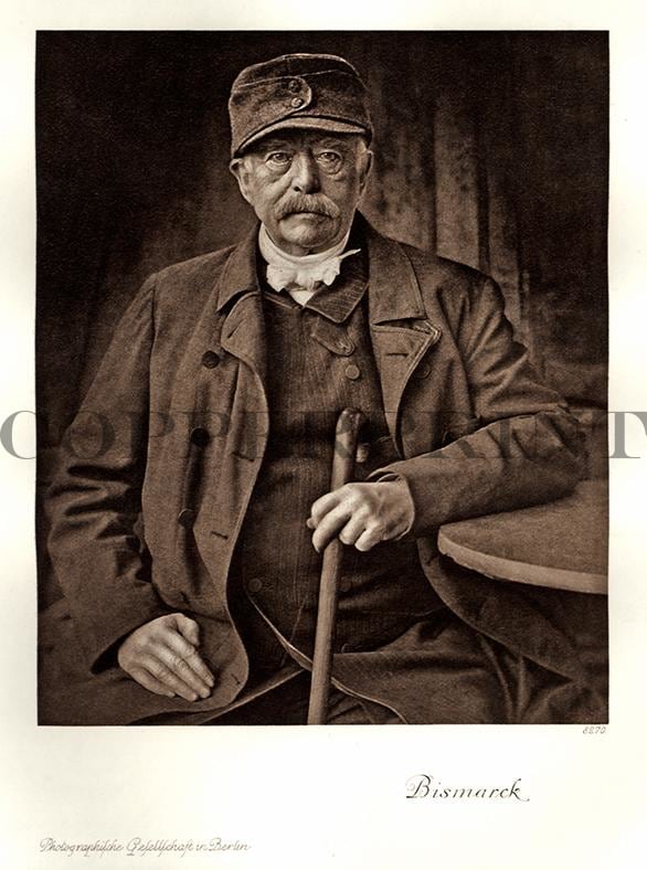 Portrait von Otto von Bismarck Kunstdruck Tiefdruck