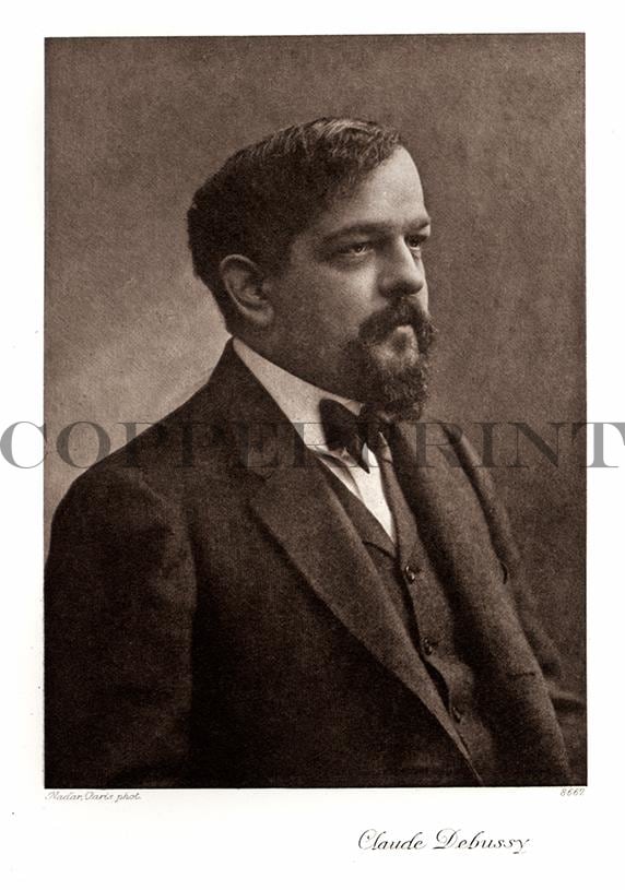 Portrait von Claude Debussy Kunstdruck Tiefdruck