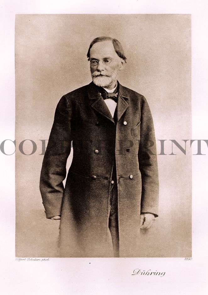 Portrait von Dühring stehend Kunstdruck Tiefdruck