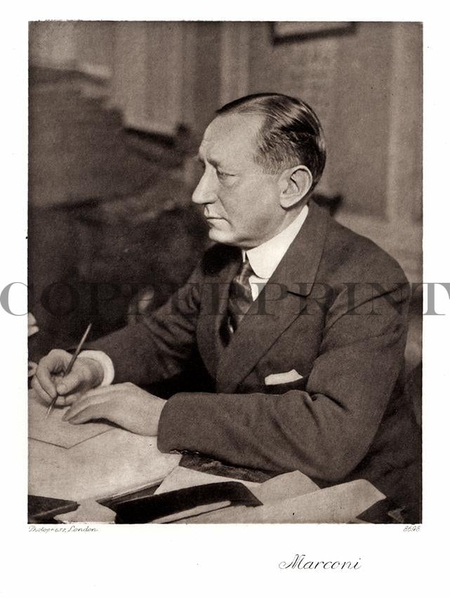 Portrait von Marconi Kunstdruck Tiefdruck