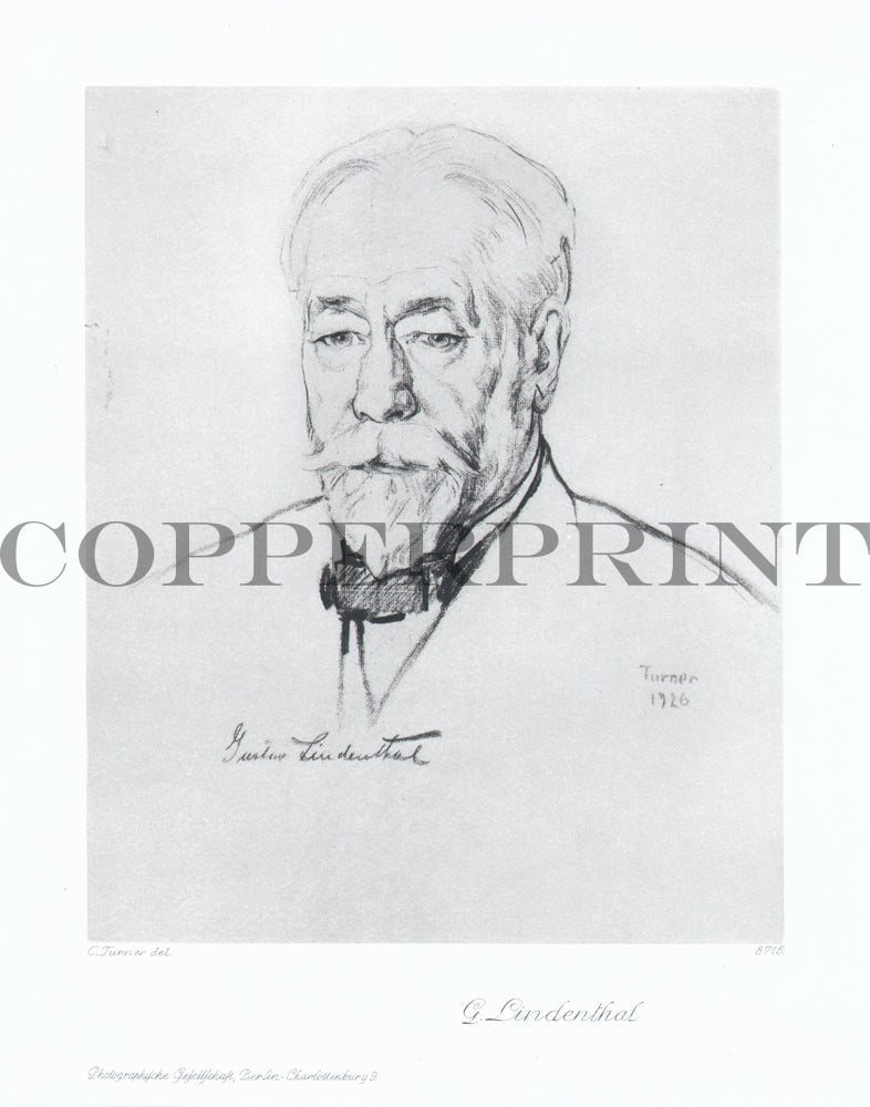 Portrait von Gustav Lindenthal Kunstdruck Tiefdruck