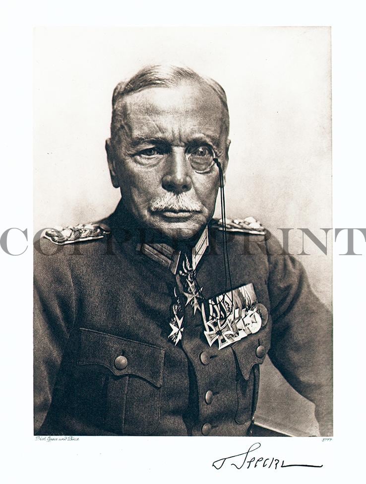 Portrait von Hans von Seeckt Kunstdruck Tiefdruck