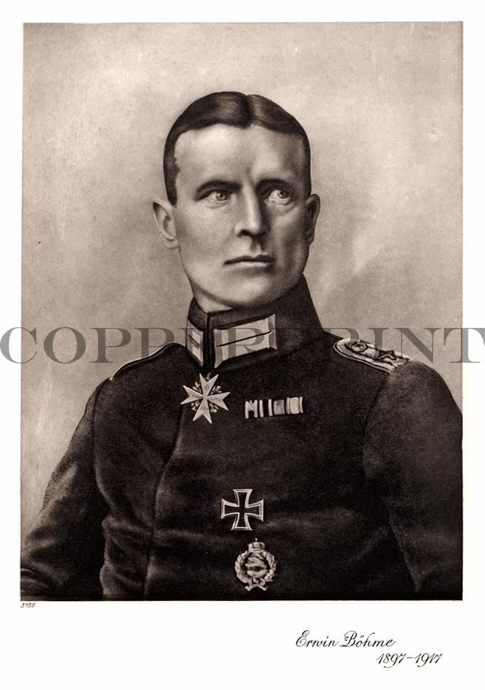 Portrait Erwin Böhme Kunstdruck Tiefdruck