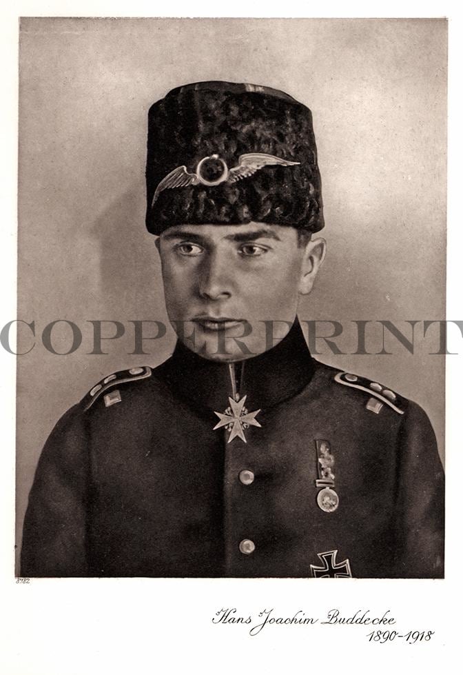 Portrait von Hans Joachim Budddecke Kunstdruck Tiefdruck