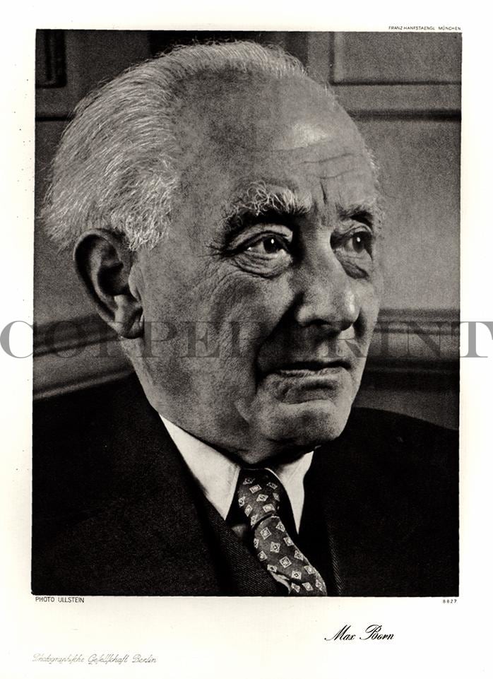 Portrait von Max Born Kunstdruck Tiefdruck