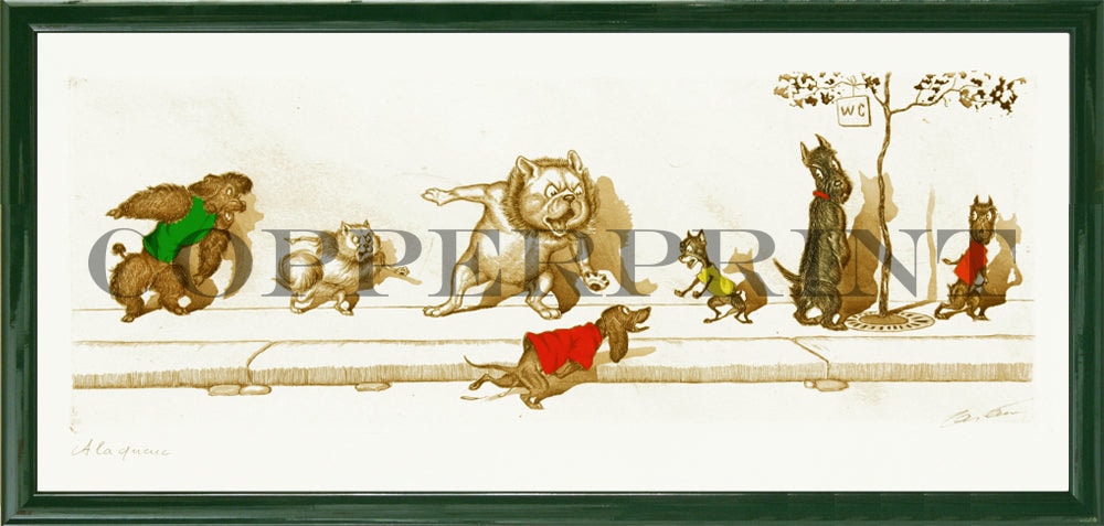 Hundehumor, A la Queue (In die Reihe)