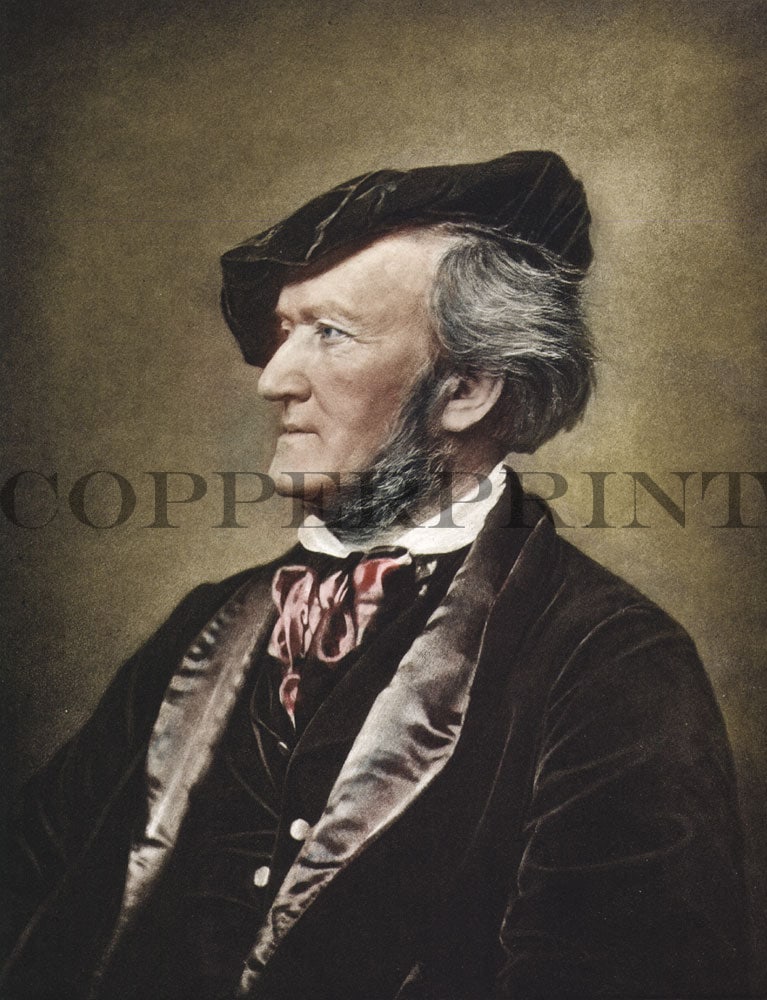 Richard Wagner, Profil - Kunstkarte