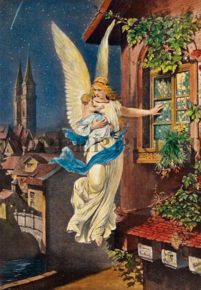 Engel, Nacht, Häuser