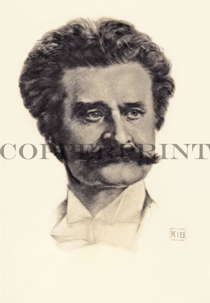 Johann Strauß - Kunstkarte