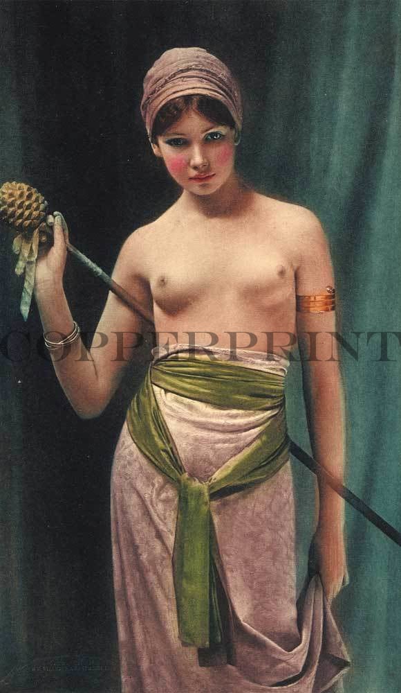 weibliches griechisches Aktmodel Kunstdruck Tiefdruck