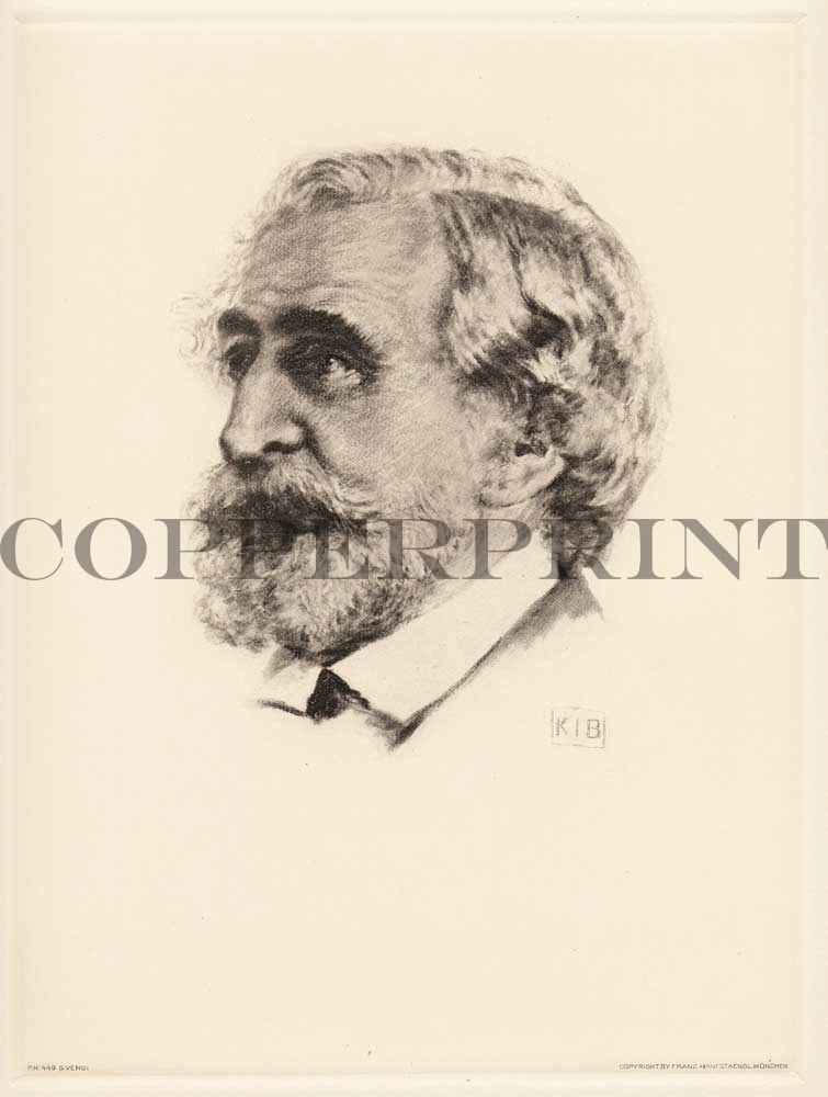 Portrait von Giuseppe Verdi Kunstdruck Tiefdruck