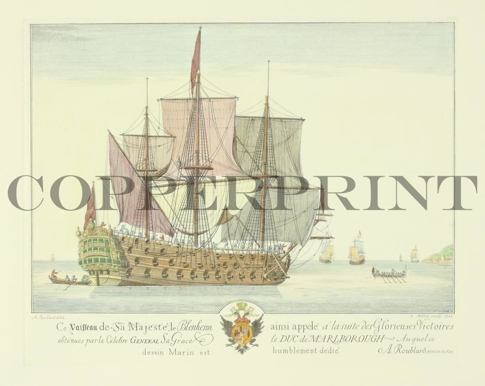 Segelschiff auf dem Meer Kunstdruck Tiefdruck