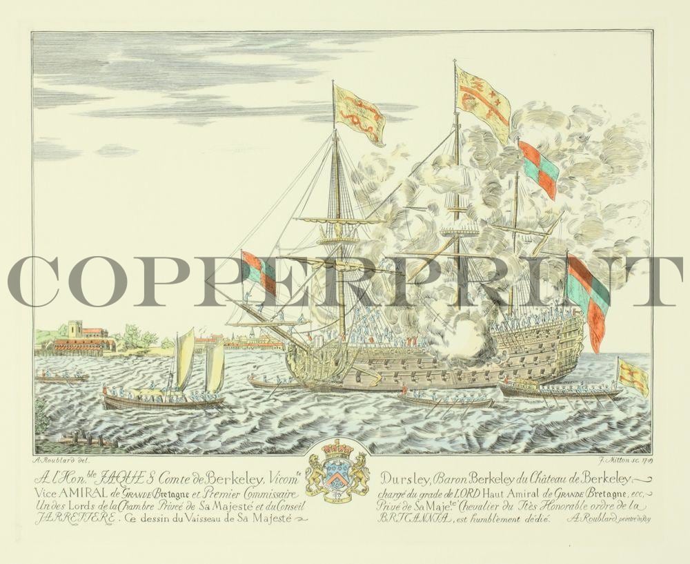 Studie von Segelschiff Kunstdruck Tiefdruck