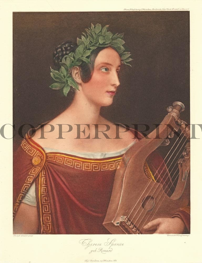 Portrait von Theresa Renard Kunstdruck Tiefdruck