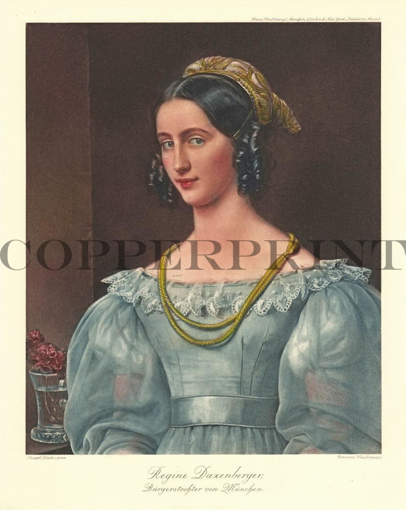 Portrait von Regina Daxenberger Kunstdruck Tiefdruck