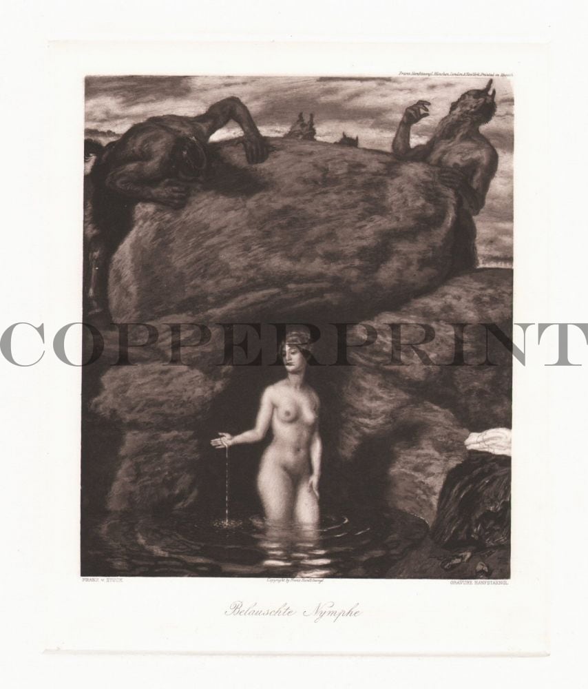Belauschte Nymphe - Franz von Stuck